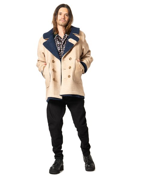 glamb グラム ボニーランチコート ダブルブレスト ボア チェック glamb（グラム）の「【glamb】Bonny ranch coat/ GB0319/JKT01