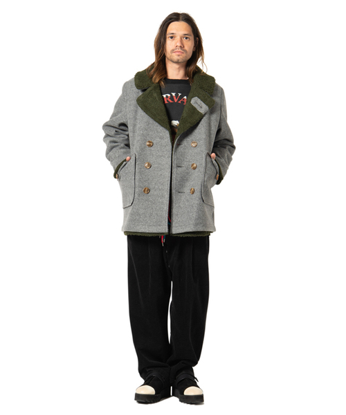 glamb グラム ボニーランチコート ダブルブレスト ボア チェック glamb（グラム）の「【glamb】Bonny ranch coat/ GB0319/JKT01