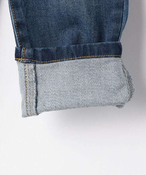green label relaxing（グリーンレーベルリラクシング）の「【キッズ】ドビーデニムテーパードパンツ（デニムパンツ・キッズ・コバルトブルー/ライトブルー/ネイビー・115/125/135/105/95）」の11枚目の写真