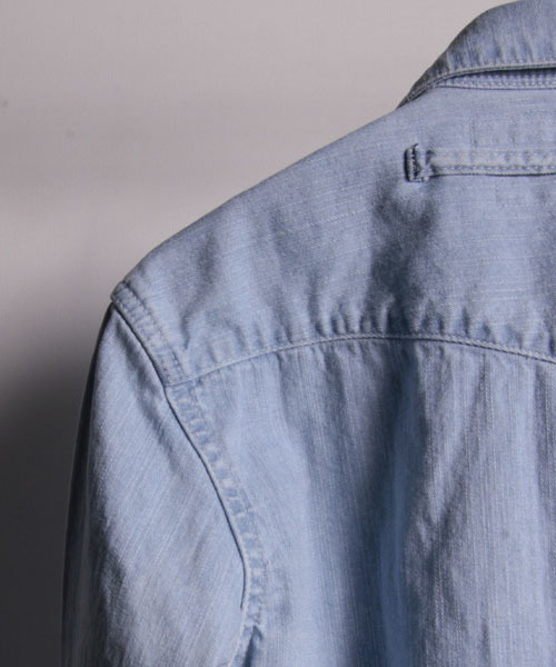 FACTOTUM（ファクトタム）の「FACTOTUM × MAGINE AMERICAN RAG CIE Limited edition ブリーチデニムシャツ∴（シャツ/ブラウス・メンズ・ライトインディゴブルー・46/48）」の11枚目の写真