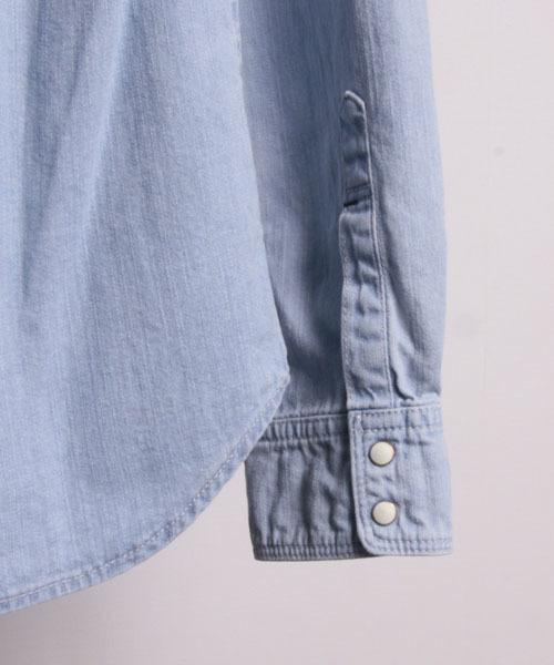 FACTOTUM（ファクトタム）の「FACTOTUM × MAGINE AMERICAN RAG CIE Limited edition ブリーチデニムシャツ∴（シャツ/ブラウス・メンズ・ライトインディゴブルー・46/48）」の13枚目の写真