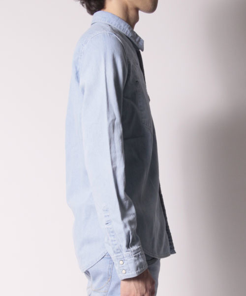 FACTOTUM（ファクトタム）の「FACTOTUM × MAGINE AMERICAN RAG CIE Limited edition ブリーチデニムシャツ∴（シャツ/ブラウス・メンズ・ライトインディゴブルー・46/48）」の18枚目の写真