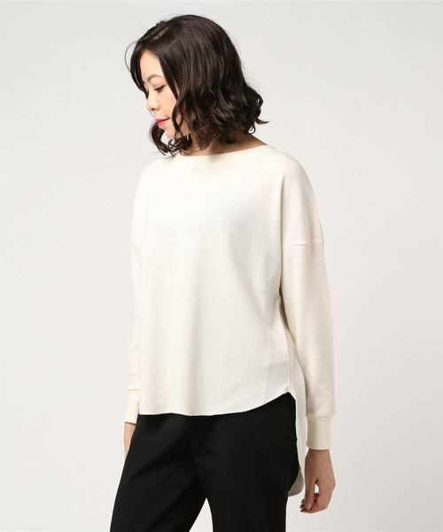 Samansa Mos2 Blue サマンサモスモスブルー の サーマルカットソー Tシャツ カットソー Wear