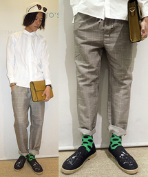 WHO'S WHO gallery | 【RELAX JERSEY】リネンチェック(スラックス)