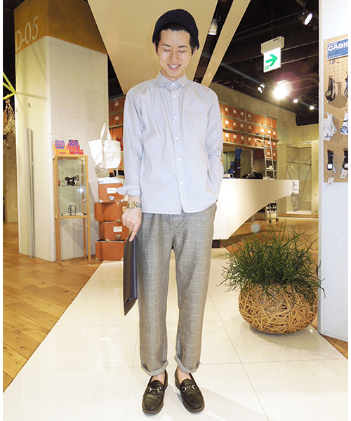 WHO'S WHO gallery(フーズフーギャラリー)の「【WEB限定価格】【RELAX JERSEY】リネンチェック(スラックス・メンズ・ベージュ/カーキ/ネイビー・LARGE/MEDIUM)」の12枚目の写真