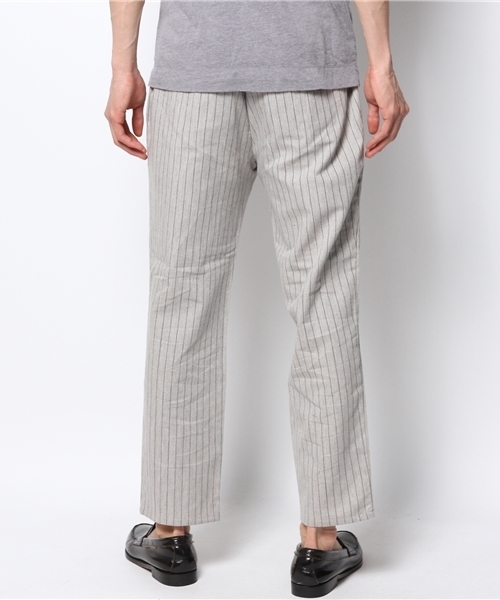 WHO'S WHO gallery(フーズフーギャラリー)の「【WEB限定価格】【RELAX JERSEY】リネンチェック(スラックス・メンズ・ベージュ/カーキ/ネイビー・LARGE/MEDIUM)」の5枚目の写真