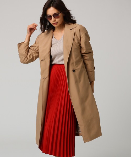 Untitled アンタイトル の L 洗える 撥水 インナーブルゾン付タフタトレンチコート トレンチコート Wear