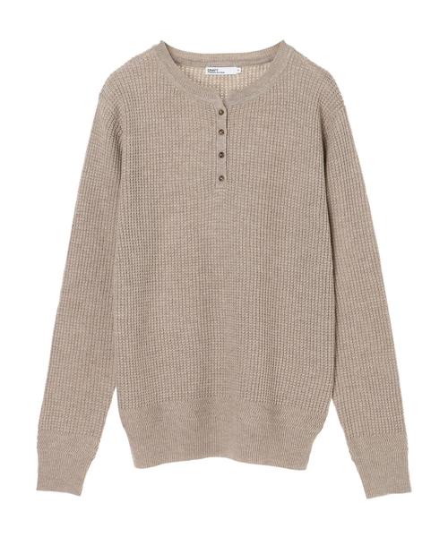 CRAFT STANDARD BOUTIQUE(クラフトスタンダードブティック)の「ヘンリーネックニットプルオーバー●*(ニット/セーター・レディース・ピンク/ベージュ系その他/キャメル/カーキ/ネイビー・L/M)」の21枚目の写真