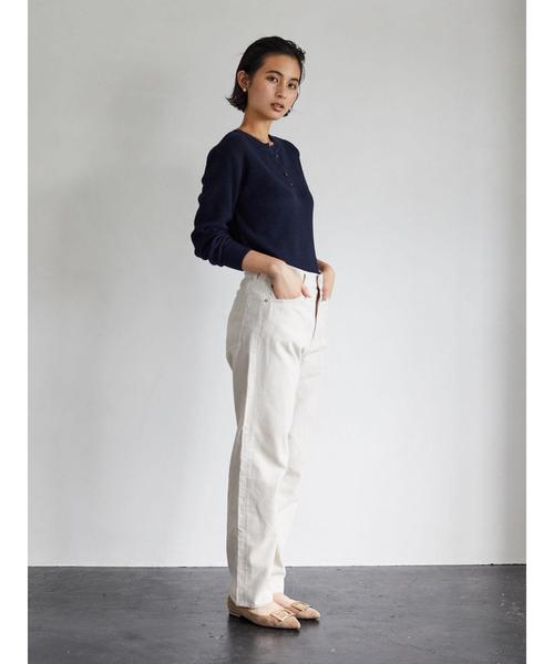 CRAFT STANDARD BOUTIQUE(クラフトスタンダードブティック)の「ヘンリーネックニットプルオーバー●*(ニット/セーター・レディース・ピンク/ベージュ系その他/キャメル/カーキ/ネイビー・L/M)」の18枚目の写真