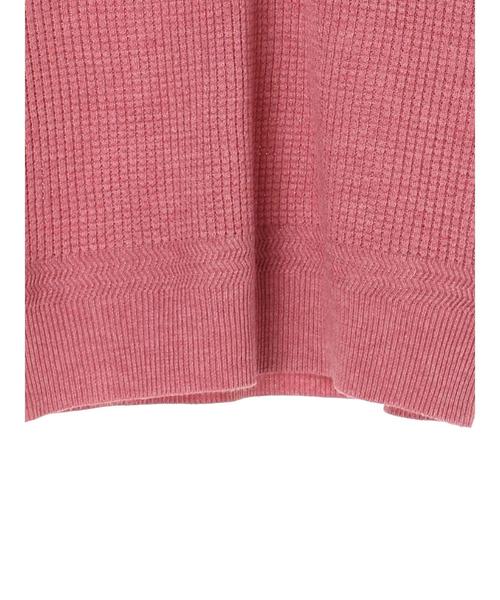 CRAFT STANDARD BOUTIQUE(クラフトスタンダードブティック)の「ヘンリーネックニットプルオーバー●*(ニット/セーター・レディース・ピンク/ベージュ系その他/キャメル/カーキ/ネイビー・L/M)」の7枚目の写真