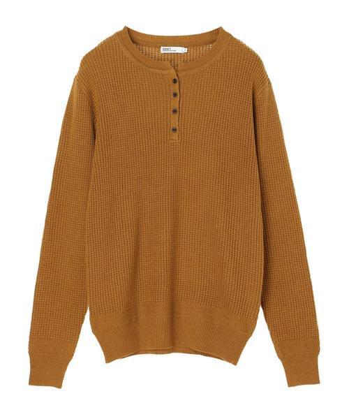 CRAFT STANDARD BOUTIQUE(クラフトスタンダードブティック)の「ヘンリーネックニットプルオーバー●*(ニット/セーター・レディース・ピンク/ベージュ系その他/キャメル/カーキ/ネイビー・L/M)」の8枚目の写真