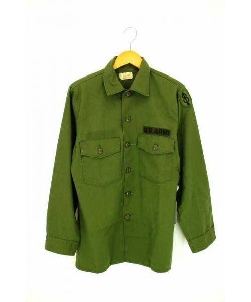 ブランド古着】U.S.ARMY シャツジャケット カーキ（ミリタリー