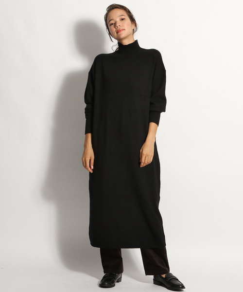 niko and...（ニコアンド）の「ハイゲージドロップワンピース（ワンピース・レディース・ベージュ/ボルドー/ブラック/ブラウン・MEDIUM/LARGE）」の9枚目の写真