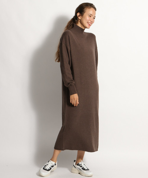 niko and...（ニコアンド）の「ハイゲージドロップワンピース（ワンピース・レディース・ベージュ/ボルドー/ブラック/ブラウン・MEDIUM/LARGE）」の10枚目の写真