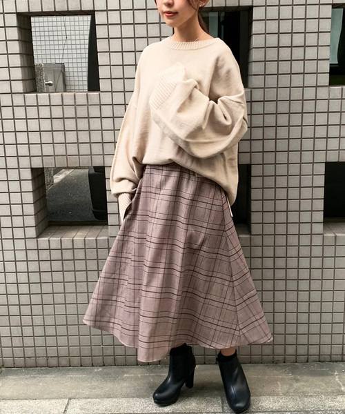 apres jour mignon（アプレジュールミニョン）の「ボックス袖ビッグニット【ZOZOTOWN限定アイテム】（ニット/セーター・レディース・ライトブラウン/モカ/ライトベージュ/杢グレー・フリー）」の9枚目の写真