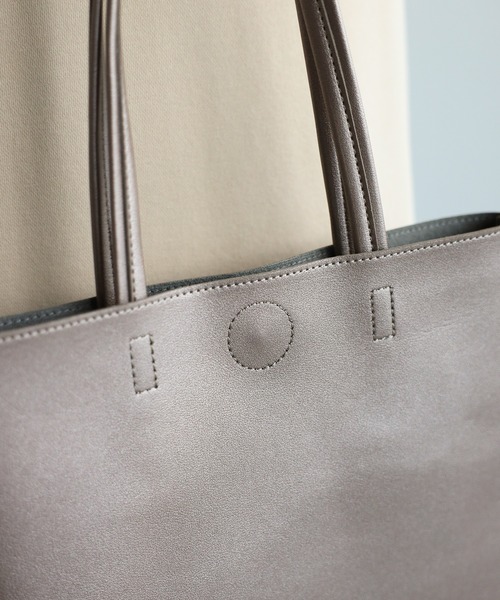 POUTOJOURU(ポートジュール)の「【ポートジュール】 【レザー】縦型 トートバッグ A4対応(トートバッグ・レディース・ブラウン/ピンク/ブラック/ゴールド×ブラウン/アクア/エメラルド/オレンジ・FREE)」の20枚目の写真