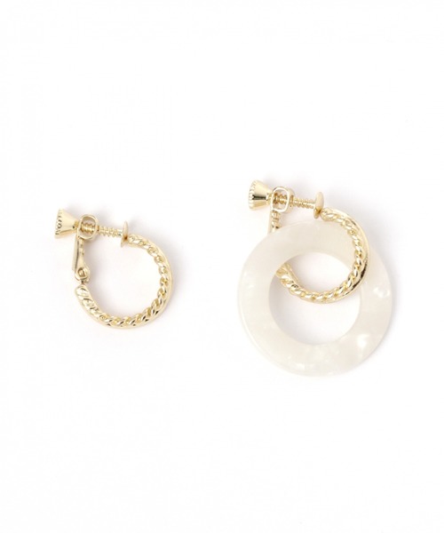 niko and...（ニコアンド）の「4WAY着せ替えイヤリング（イヤリング・レディース・ホワイト/ブラウン/グレー/オフホワイト/イエロー/グリーン・0）」の16枚目の写真