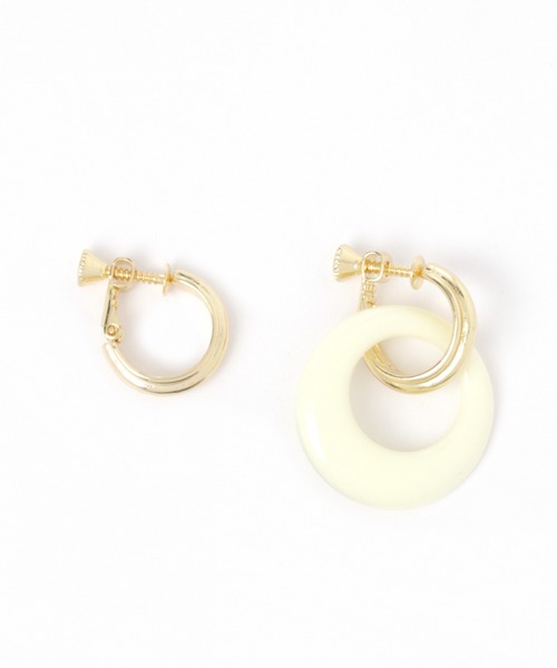 niko and...（ニコアンド）の「4WAY着せ替えイヤリング（イヤリング・レディース・ホワイト/ブラウン/グレー/オフホワイト/イエロー/グリーン・0）」の18枚目の写真