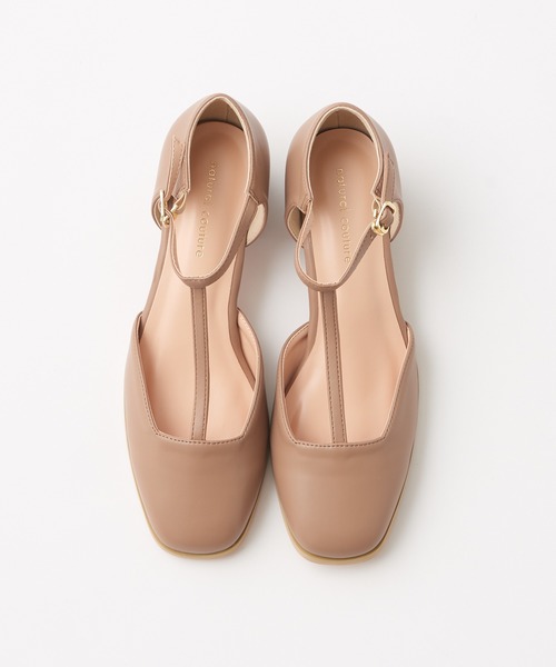 natural couture(ナチュラルクチュール)の「Tストラップパンプス(パンプス・レディース・ベージュ/シルバー/アイボリー/ミント/ブラック・M/L)」の15枚目の写真