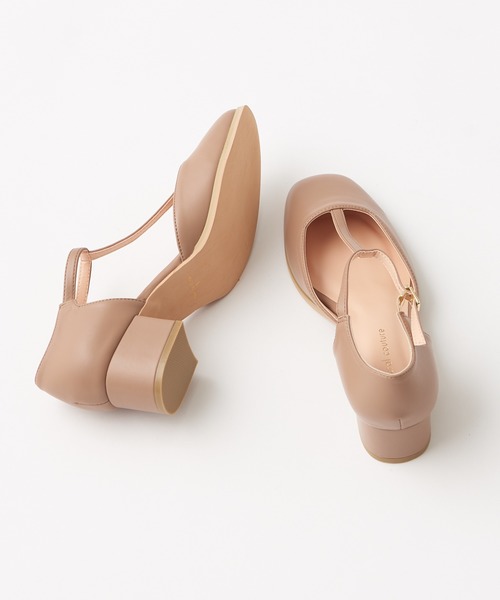 natural couture(ナチュラルクチュール)の「Tストラップパンプス(パンプス・レディース・ベージュ/シルバー/アイボリー/ミント/ブラック・M/L)」の18枚目の写真