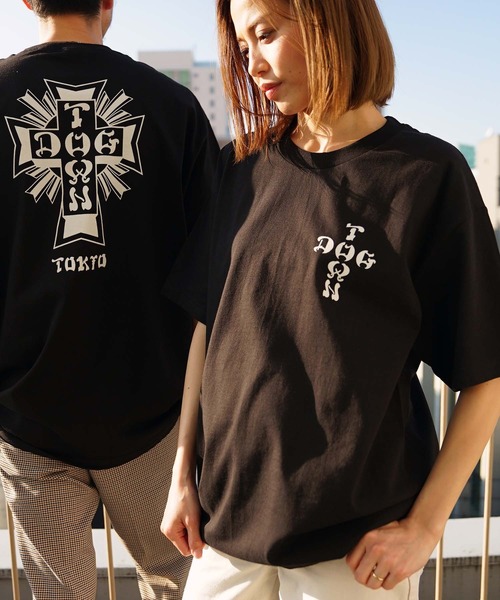 Cross Logo Tokyo S S T Shirts ドッグタウン Tシャツ ユニセックス バックプリント Tシャツ カットソー Dogtown ドッグタウン のファッション通販 Zozotown