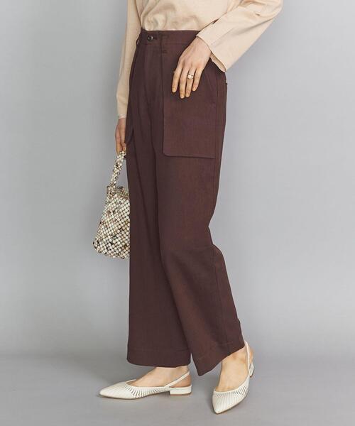 BEAUTY&YOUTH UNITED ARROWS(ビューティーアンドユースユナイテッドアローズ)の「BY ツイルベイカーワイドパンツ ◆(その他パンツ・レディース・ピンク/ダークブラウン・MEDIUM/SMALL)」の11枚目の写真