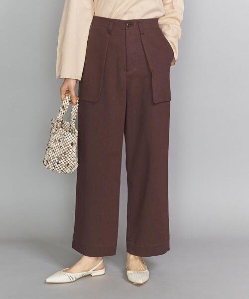 BEAUTY&YOUTH UNITED ARROWS(ビューティーアンドユースユナイテッドアローズ)の「BY ツイルベイカーワイドパンツ ◆(その他パンツ・レディース・ピンク/ダークブラウン・MEDIUM/SMALL)」の10枚目の写真