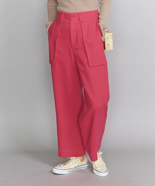 BEAUTY&YOUTH UNITED ARROWS(ビューティーアンドユースユナイテッドアローズ)の「BY ツイルベイカーワイドパンツ ◆(その他パンツ・レディース・ピンク/ダークブラウン・MEDIUM/SMALL)」の8枚目の写真
