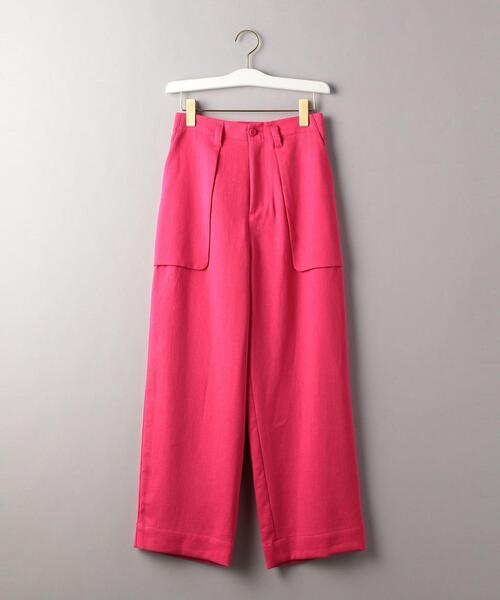 BEAUTY&YOUTH UNITED ARROWS(ビューティーアンドユースユナイテッドアローズ)の「BY ツイルベイカーワイドパンツ ◆(その他パンツ・レディース・ピンク/ダークブラウン・MEDIUM/SMALL)」の4枚目の写真