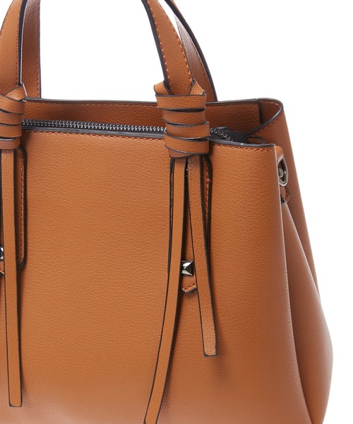 Edit Sheen（エディットシーン）の「【High-Line】ハンドルロングストラップスクエアバッグ（ハンドバッグ・レディース・キャメル/ブラック/オフホワイト/ベージュ・FREE）」の11枚目の写真