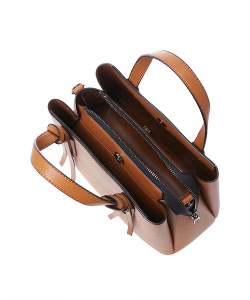 Edit Sheen（エディットシーン）の「【High-Line】ハンドルロングストラップスクエアバッグ（ハンドバッグ・レディース・キャメル/ブラック/オフホワイト/ベージュ・FREE）」の12枚目の写真