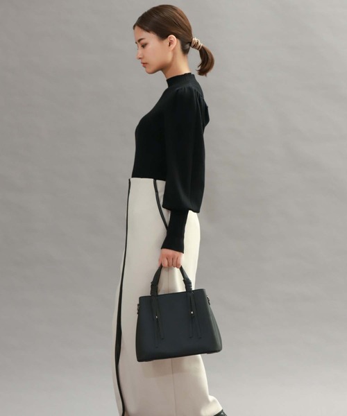 Edit Sheen（エディットシーン）の「【High-Line】ハンドルロングストラップスクエアバッグ（ハンドバッグ・レディース・キャメル/ブラック/オフホワイト/ベージュ・FREE）」の19枚目の写真