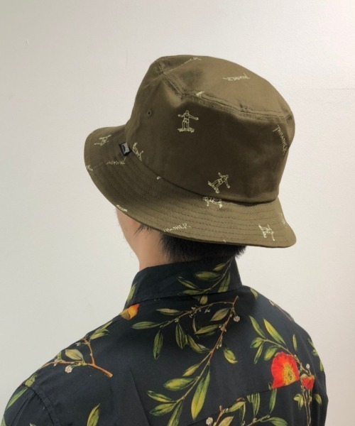 THRASHER（スラッシャー）の「スラッシャー　バケットハット　19TH-H03（ハット・メンズ・カーキ/ブラウン/ネイビー/ベージュ/ブラック・FREE）」の7枚目の写真