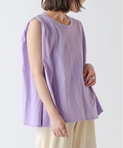 セール コットンスラブ肩ノースリーブトップス Tシャツ カットソー Colony 2139 コロニートゥーワンスリーナイン のファッション通販 Zozotown