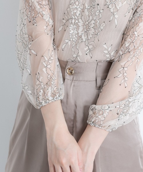 VANNIE U（ヴァニーユー）の「ツヤてろサテンパンツ（その他パンツ・レディース・ベージュ/アイボリー/ミント・FREE）」の14枚目の写真