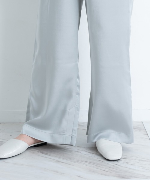 VANNIE U（ヴァニーユー）の「ツヤてろサテンパンツ（その他パンツ・レディース・ベージュ/アイボリー/ミント・FREE）」の21枚目の写真