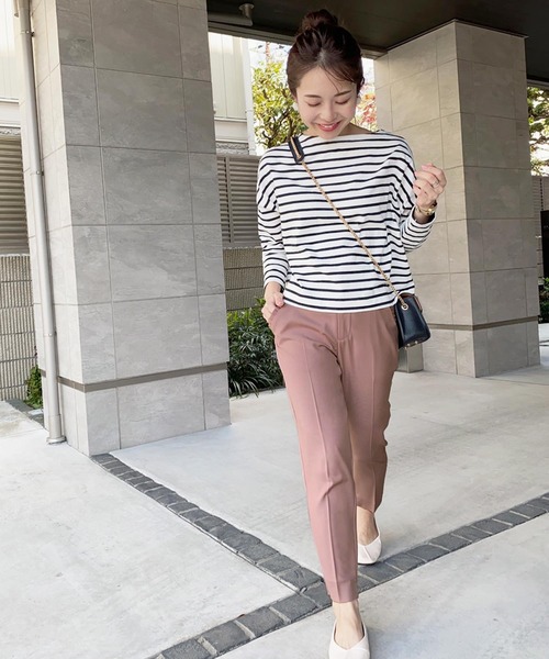 KOBE LETTUCE（コウベレタス）の「ポケットフリル付き2wayセンタープレステーパードパンツ【セットアップOK】（その他パンツ・レディース・ベージュ/ブルー/ピンク/ネイビー/ミント・XS/S/S/M）」の14枚目の写真