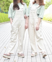PairPair | ツイル刺繍入りオーバーオール(サロペット/オーバーオール)