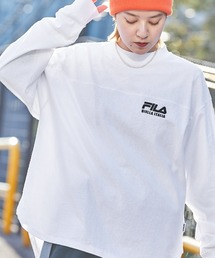 FILA/フィラ 別注 フロント&バックロゴ ビッグシルエットフットボール長袖Tシャツ/レディース