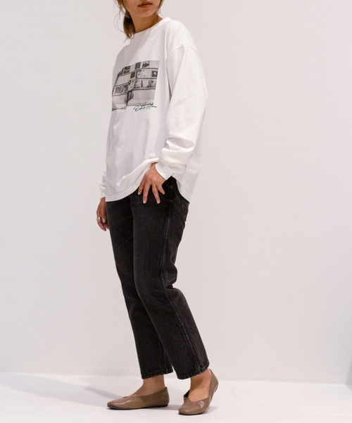 ottilie(オティーリエ)の「フォトロンT(Tシャツ/カットソー・レディース・ベージュ/オフホワイト/サックスブルー・FREE)」の16枚目の写真