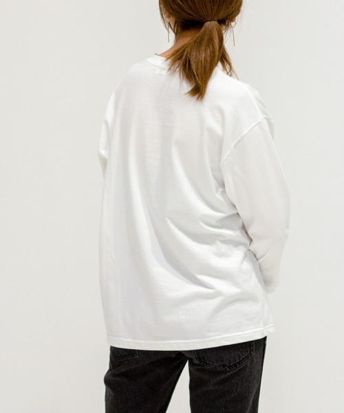 ottilie(オティーリエ)の「フォトロンT(Tシャツ/カットソー・レディース・ベージュ/オフホワイト/サックスブルー・FREE)」の8枚目の写真