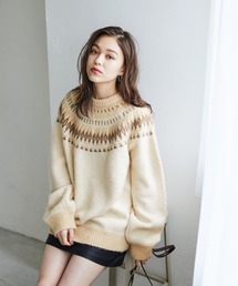 Heather | ノルディックニットプルオーバー 893345(ニット/セーター)