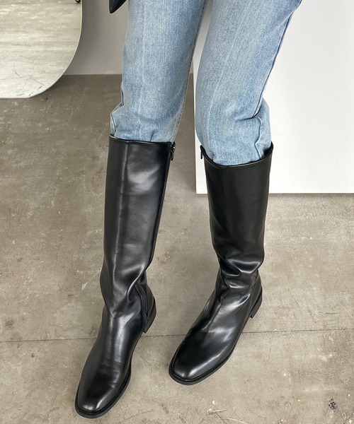 chuclla（チュクラ）の「【chuclla】【2020/AW】BASIC LONG-BOOTS chs87（ブーツ・レディース・ブラック・36/37/38/39/40）」の7枚目の写真