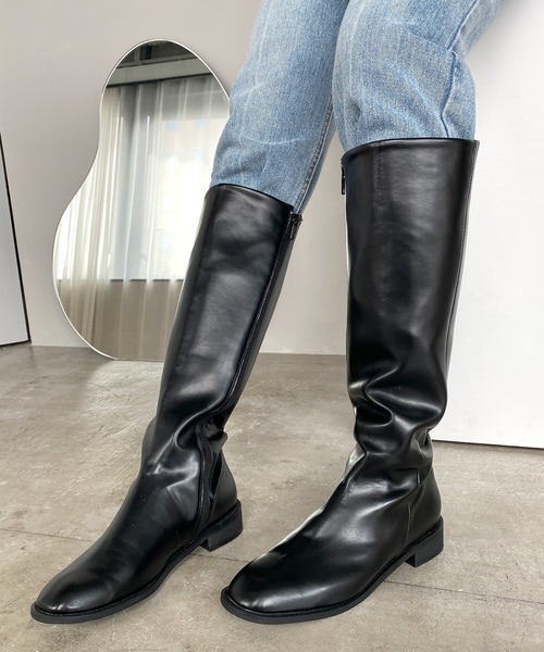 chuclla（チュクラ）の「【chuclla】【2020/AW】BASIC LONG-BOOTS chs87（ブーツ・レディース・ブラック・36/37/38/39/40）」の8枚目の写真