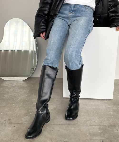 chuclla（チュクラ）の「【chuclla】【2020/AW】BASIC LONG-BOOTS chs87（ブーツ・レディース・ブラック・36/37/38/39/40）」の9枚目の写真