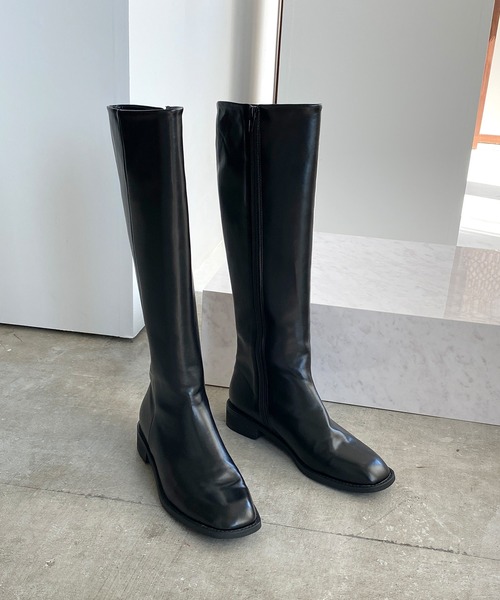 chuclla（チュクラ）の「【chuclla】【2020/AW】BASIC LONG-BOOTS chs87（ブーツ・レディース・ブラック・36/37/38/39/40）」の13枚目の写真