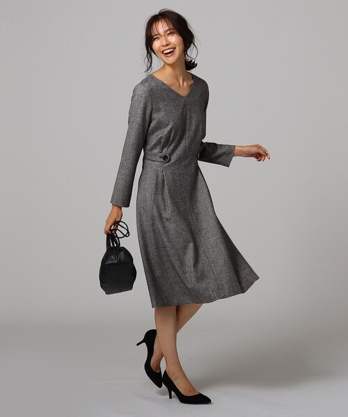 セール Untitled アンタイトル のワンピース L メランジストレッチツィードワンピース 153 02 をセール 価格で購入できます Untitled ワンピース ドレス Untitled アンタイトル のファッション ワンピース L メランジストレッチツィード