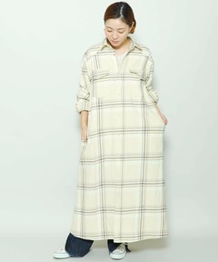 チェックウエスタンワンピース