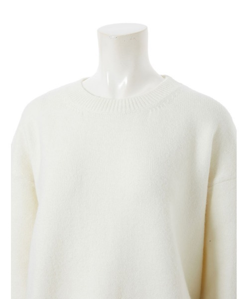 fifth（フィフス）の「クルーネックハイゲージバックロングニット（ニット/セーター・レディース・ピンク/ホワイト・MEDIUM）」の7枚目の写真