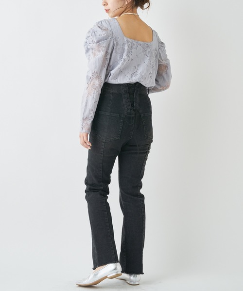 Chico（チコ）の「レースパワショル2wayブラウス（シャツ/ブラウス・レディース・ミント/グレー/アイボリー/ブラック・FREE）」の20枚目の写真